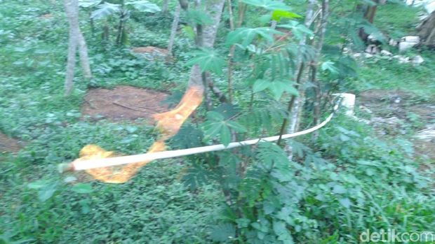 Semburan Gas Alam di Banjarnegara Ini 'Ditelantarkan' Begitu Saja