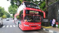 Melalui program CSR, saat ini sudah ada 2 bus yang beroperasi yaitu Si Kenang dan Denok yang berwarna merah (Angling Adhitya Purbaya/detikTravel)