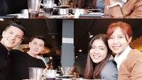 Bersantai dengan beberapa teman di kafe. Yannie pun menuliskan caption,Apa daya aku mah cinderela jam 4 sore jadi kudu pulang duluan.Foto: Instagram@yannie_kim