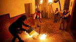 Begini Keseruan Pawai Obor di Malaga Spanyol
