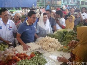 Sandi Tanya Lawan Jokowi di Pilpres, Pedagang Ini Jawab Tak Tahu