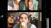 Beauty vlogger yang cantik ini punya hobi makan. Kali ini Abel Cantika sedang asyik menikmati gelato bersama dengan pacarnya. Foto: Instagram@abellyc