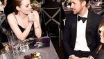 Keseruan  Emma Stone Saat Makan Bareng Ryan Gosling dan Andrew Garfield