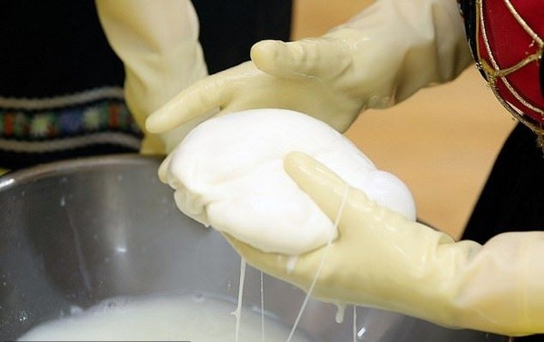 Di sini traveler juga bisa merasakan pengalaman membuat keju sendiri, terutama keju mozarella. Akan ada pemandu yang menemani traveler. (dok. Korea Tourism Organization) Di sini traveler juga bisa merasakan pengalaman membuat keju sendiri, terutama keju mozarella. Akan ada pemandu yang menemani traveler. (dok. Korea Tourism Organization)