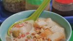 Dingin Begini Enaknya Jajan Kembang Tahu dan Sekoteng