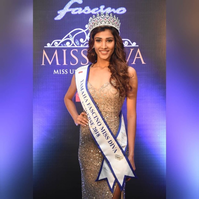 Selain Miss Universe, Nehal juga ikut beberapa kontes kecantikan seperti Femina Miss Gujarat di mana ia berhasil menjadi juara, dan Miss Diva 2018. Foto: Instagram/@nehalchudasama9