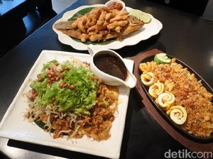 Resto Ngalam: Uenak Poll! Gurame Telor Asin dan Tahu Telor Bumbu Petis