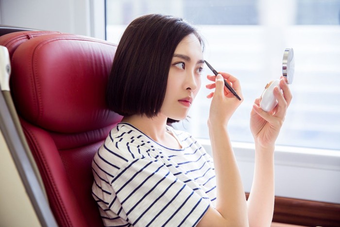 Ilustrasi Alis Eyelash, Eyebrow, Human Lips, Make-Up, Human Face