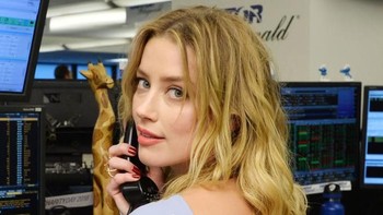 Si cantik Amber Heard menempati posisi ke-3 dengan nilai 91,85%. Foto: Noam Galai/Getty Images for Cantor Fitzgerald