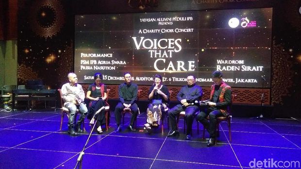 Jumpa pers konser pengalangan dana bertajuk 