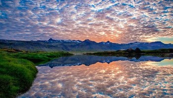 Danau gulali kapas di Islandia. Foto:  iCtrl via Bored Panda
