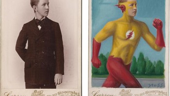 Seperti transformasi remaja di foto ini yang ia ubah menjadi The Flash. (Foto: Alex Gross)