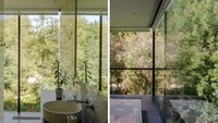 Setiap kamar memiliki latar belakang pemandangan danau dan hutan. Istimewa/Inhabitat.com.