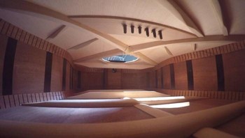 Bukan sebuah ruangan apartemen, melainkan bagian dalam gitar. (Foto: Boredpanda)
