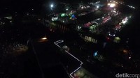 Penampakan dari udara kemeriahan HUT Transmedia di hari ketiga.