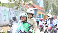 2. Sepeda motor ojol yang ditumpangi Prabowo adalah Xmax keluaran Yamaha. Foto: dok. BPN Prabowo-Sandiaga