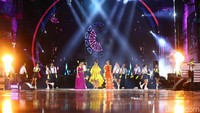 Penampilan Ayu Ting Ting, Zaskia Gotik dan Siti Badriah sukses membuat suasana di Lapangan Trans City, Tangerang Selatan semakin semarak.