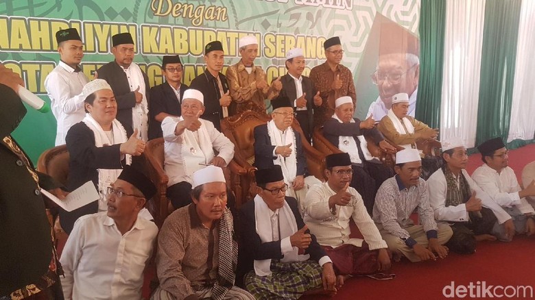 Maruf Minta NU Banten Rekrut Kiai Kampung Menangkan Pilpres Maruf Minta NU Banten Rekrut Kiai Kampung Menangkan Pilpres