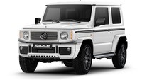 Perusahaan modifikasi asal Jepang belum puas dengan tampilan Jimny baru dan mengubahnya menjadi lebih sangar. Bahkan semakin mirip dengan Mercedes-Benz G-Class. Foto: DAMD