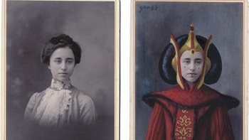 Wanita ini diubah menjadi Padme Amidala dari prekuel Star Wars. (Foto: Alex Gross)
