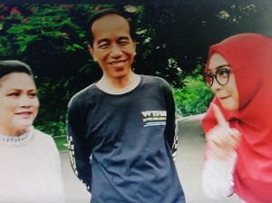 Aw, So Sweet! Saat Iriana Peluk Jokowi di Depan Ria Ricis