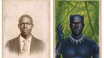 Tapi ia melukis karyanya dengan medium cat minyak dan akrilik. (Foto: Alex Gross)