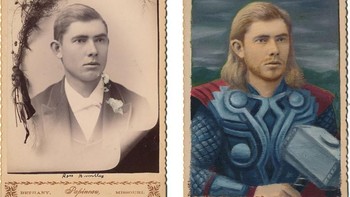 Thor versi hasil transformasi Gross. (Foto: Alex Gross)