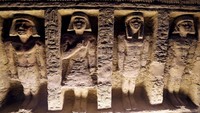 Makam tersebut ditemukan di kompleks piramida Saqqara dekat Kairo. REUTERS/Mohamed Abd El Ghany.