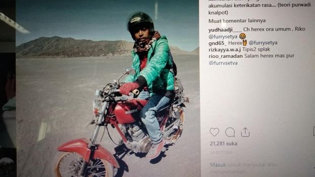 Mas Pur 'Tukang Ojek Pengkolan' Nikah, Memang Suka Naik Motor