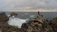 Ini dia spot foto instagramable di Pantai Nglambor (Pradito Rida Pertana/detikTravel)