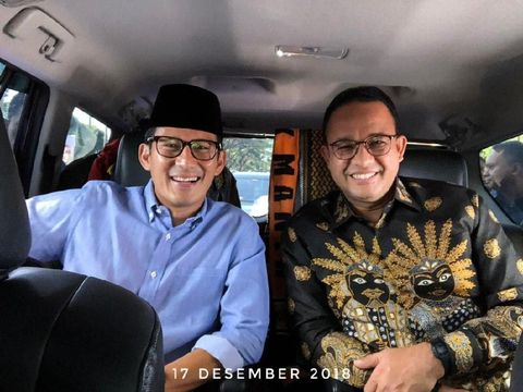 Doa Anies Agar Sandiaga Kembali Dapat Hasil Manis