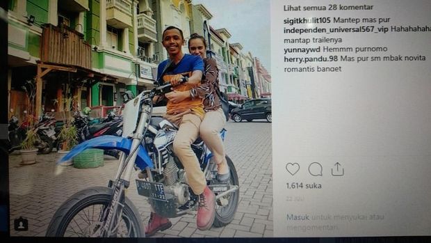Mas Pur 'Tukang Ojek Pengkolan' Nikah, Memang Suka Naik Motor