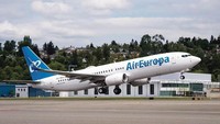 Air Europa Express dinilai di angka efisiensi sebesar 73,4. Tujuan penilaian ini menjadikan efisiensi BBM sebagai faktor persaingan antar maskapai (Air Europa/Facebook)