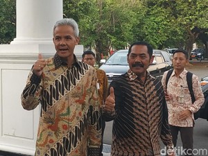 Bertemu Jokowi, Ganjar dan Rudy Sempat Ngobrol Pilpres di Jateng