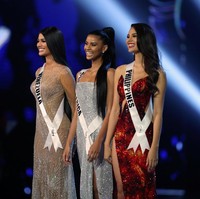 Ini dia Tiga Besar Miss Universe 2018; Miss Philippines, Miss South Africa dan Miss Venezuela. Foto: REUTERS/Athit Perawongmetha