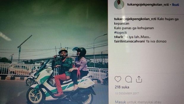 Mas Pur 'Tukang Ojek Pengkolan' Nikah, Memang Suka Naik Motor