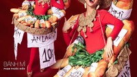 Masih ingat dengan kostum Banh Mi yang viral beberapa waktu lalu? Ternyata yang memeragakannya HHen Nie, lho. Foto: Instagram hhennie.official