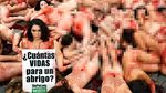 Aktivis di Barcelona Demo Bugil Tolak Mantel Bulu