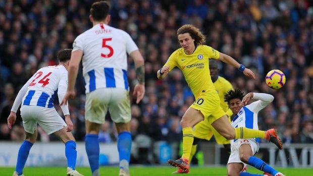 Chelsea melanjutkan tren positif dengan mengalahkan Brighton & Hove Albion 2-1. (