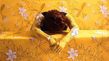 Karya Paredes terinspirasi dari kemampuan bunglon untuk melakukan kamuflase atau mimikri. Istimewa/Boredpanda.