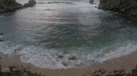 Pantai berlokasi di Desa Purwodadi, Kecamatan Tepus, Gunungkidul, sekitar 75 kilometer ke selatan dari pusat Kota Yogyakarta (Pradito Rida Pertana/detikTravel)