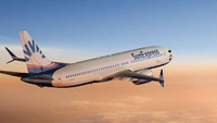 SunExpress dengan nilai 74,9 menempati posisi keenam. Data Atmosfair, kapasitas tempat duduk TUI yang ada di posisi teratas mendekati maksimal (SunExpress/Facebook)
