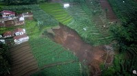 Longsor terjadi di Desa Mandalahaji, Pacet, Kabupaten Bandung, Jawa Barat pada Minggu (16/12/2018) lalu.