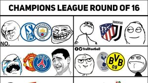 MU Apes Ketemu PSG, Ini Meme Kocak Undian 16 Besar Liga Champions