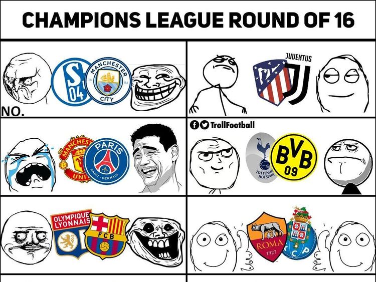 MU Apes Ketemu PSG, Ini Meme Kocak Undian 16 Besar Liga Champions