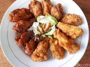 Ayam Goreng Korea dan Shirataki Lezat Buat Makan Siang