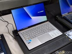 Penampakan Laptop Tipis Asus yang Stylish nan Mumpuni