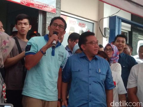 Klaim Survei Terus Menanjak, Sandi: Saat Ini di Atas 40 Persen