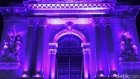 Begini tampilan depan Oceanographic Museum of Monaco. Dibuka untuk umum dari pagi sampai malam.