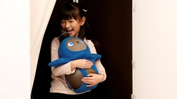 Perusahaan robotik Groove X Inc. meluncurkan robot terbaru mereka di Tokyo, Jepang, Selasa (18/12/2018).